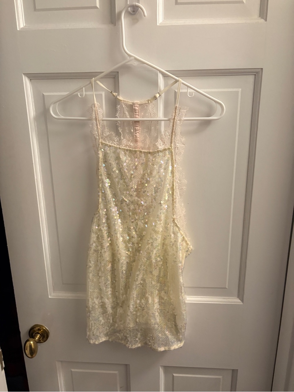 Nordstrom Free People Ivory Lace Slip Top- XL